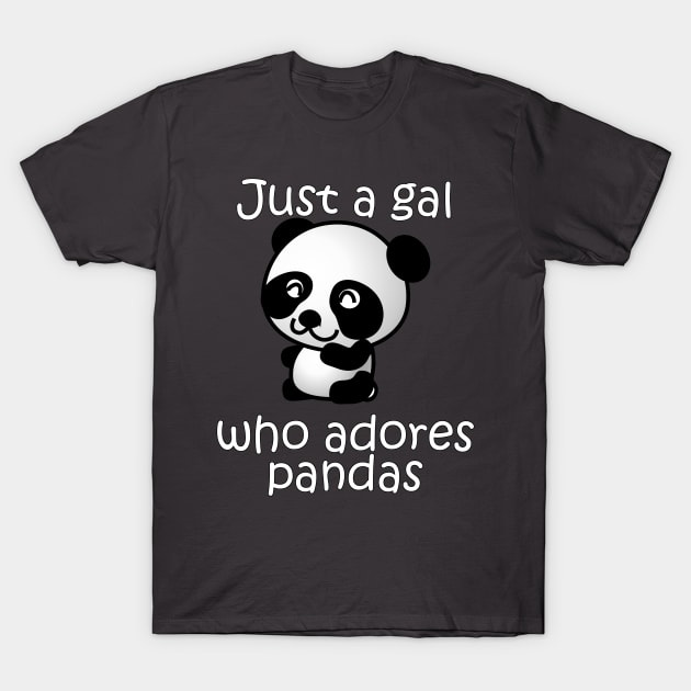 Awesome Adorable Panda Cute Teens Girl Women Gift T-Shirt by rayrayray90